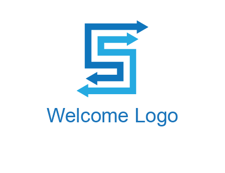 Two arrows forming letter S logo