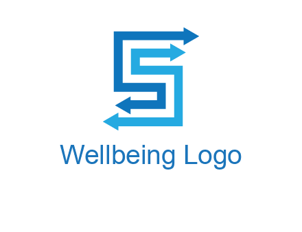 Two arrows forming letter S logo