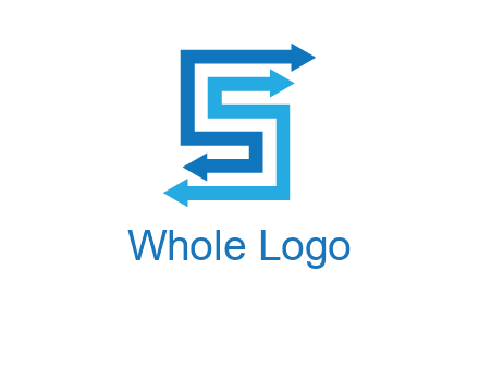 Two arrows forming letter S logo