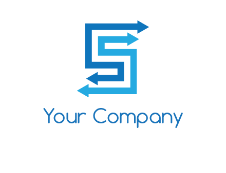 Two arrows forming letter S logo