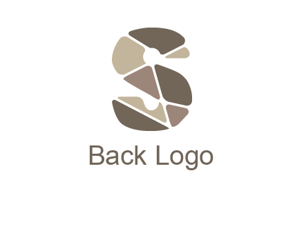 mosaic letter s logo