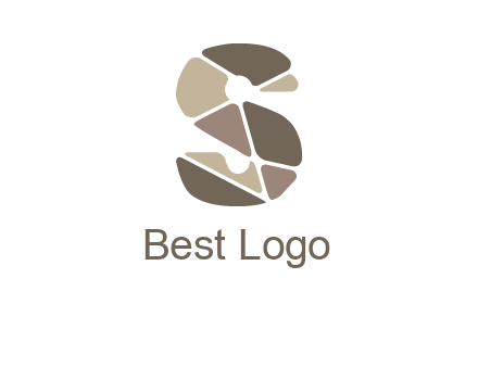 mosaic letter s logo