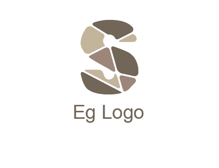 mosaic letter s logo