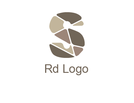 mosaic letter s logo