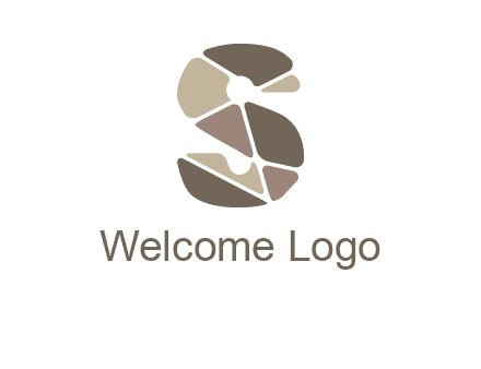 mosaic letter s logo