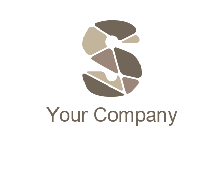 mosaic letter s logo