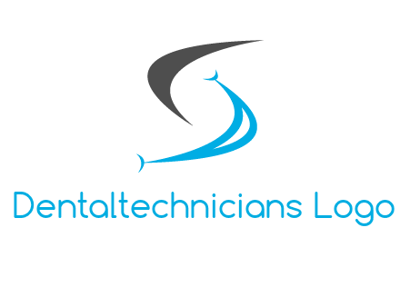 letter s forming the smile logo
