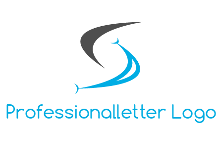 letter s forming the smile logo