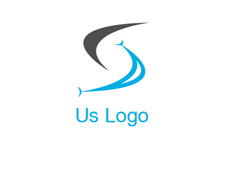 letter s forming the smile logo