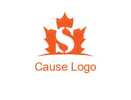 letter s inside the weed leaf logo