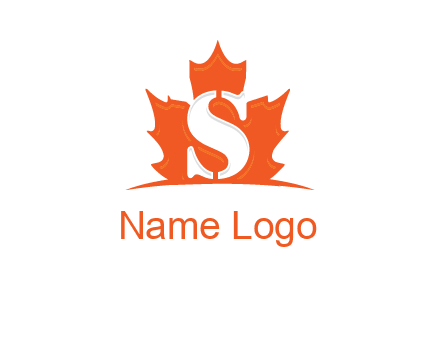 letter s inside the weed leaf logo