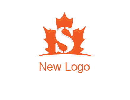 letter s inside the weed leaf logo