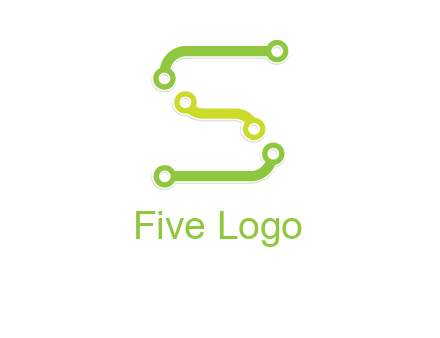 letter S with technology cables logo