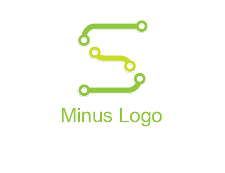 letter S with technology cables logo