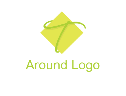letter T is placed in front of a diamond square logo