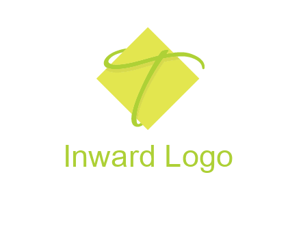 letter T is placed in front of a diamond square logo