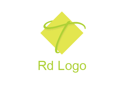 letter T is placed in front of a diamond square logo