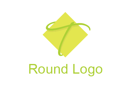 letter T is placed in front of a diamond square logo