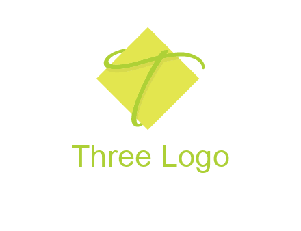 letter T is placed in front of a diamond square logo