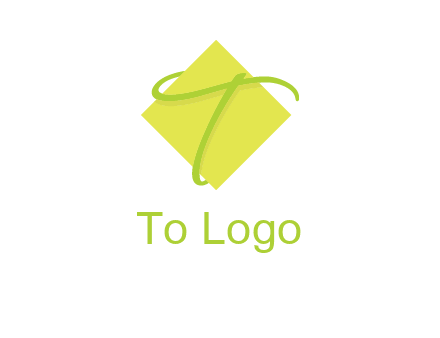letter T is placed in front of a diamond square logo