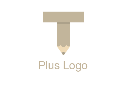 letter with pencil shape logo