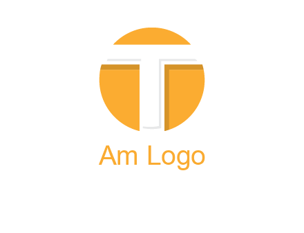 letter t inside the circle logo
