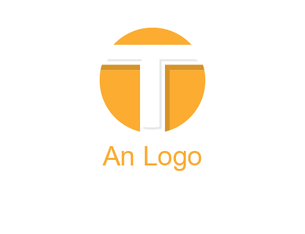 letter t inside the circle logo