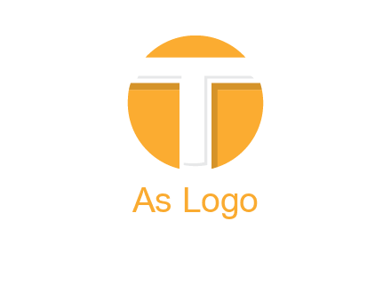 letter t inside the circle logo