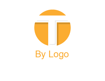 letter t inside the circle logo