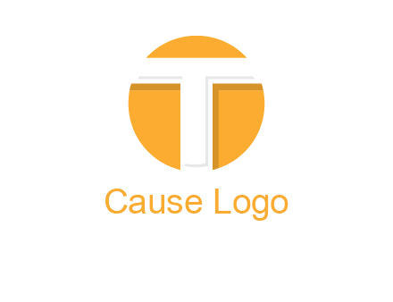 letter t inside the circle logo