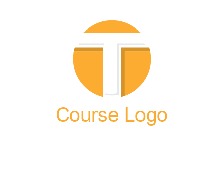 letter t inside the circle logo
