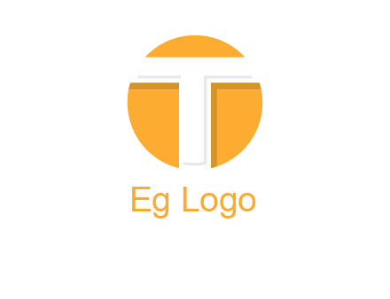 letter t inside the circle logo