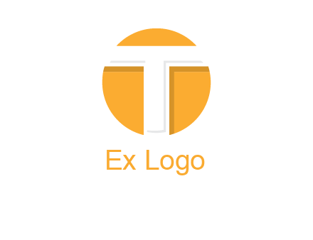 letter t inside the circle logo