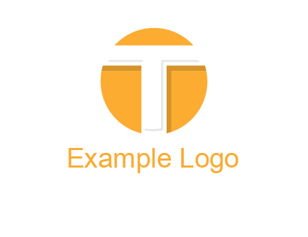 letter t inside the circle logo