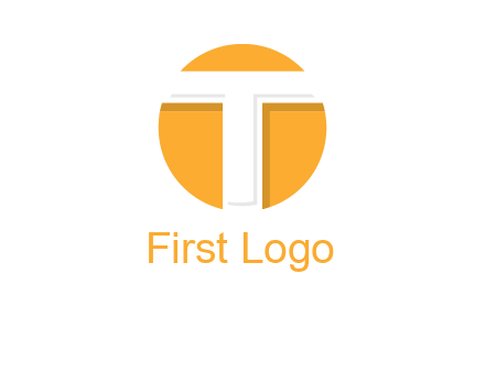 letter t inside the circle logo