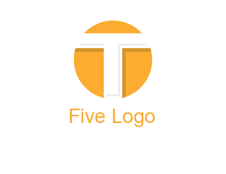 letter t inside the circle logo