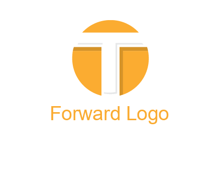 letter t inside the circle logo