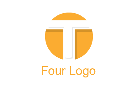 letter t inside the circle logo