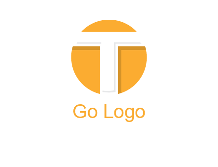 letter t inside the circle logo