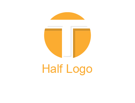 letter t inside the circle logo
