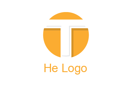 letter t inside the circle logo