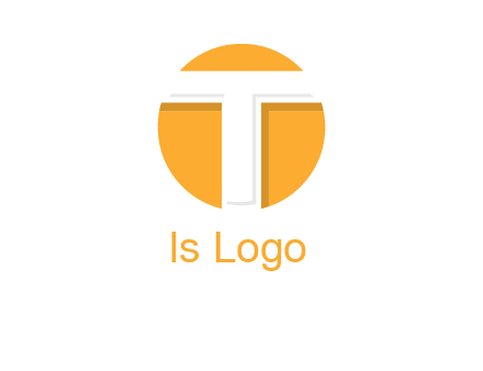 letter t inside the circle logo