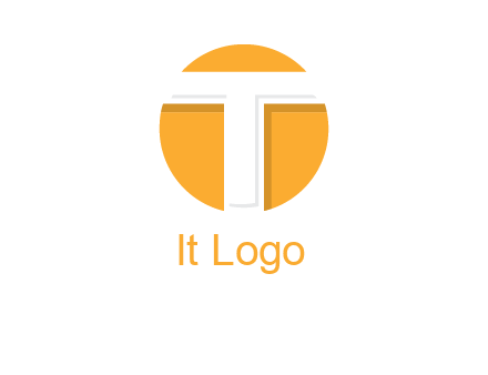 letter t inside the circle logo
