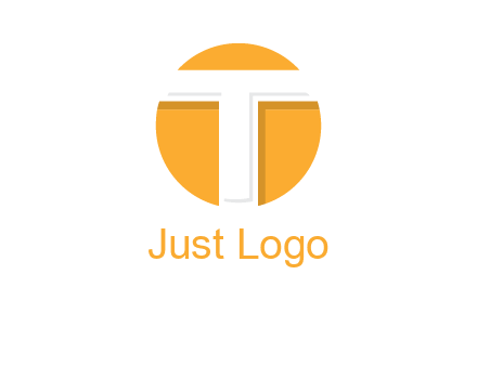 letter t inside the circle logo