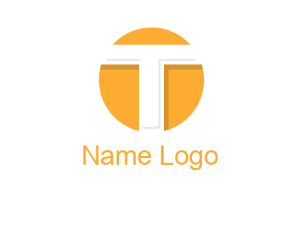 letter t inside the circle logo