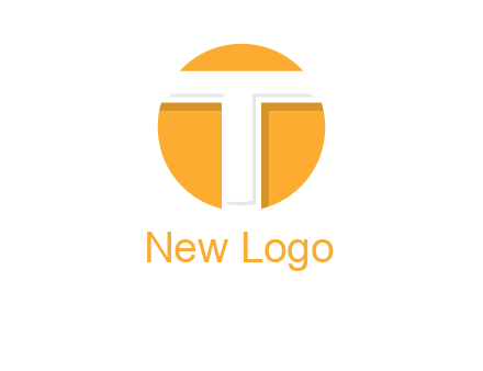 letter t inside the circle logo