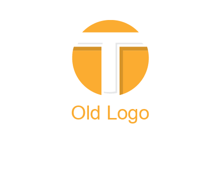 letter t inside the circle logo