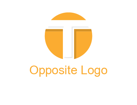 letter t inside the circle logo