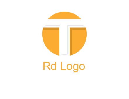 letter t inside the circle logo