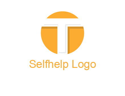 letter t inside the circle logo
